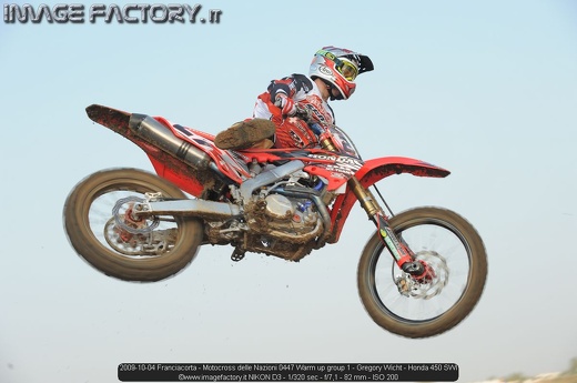 2009-10-04 Franciacorta - Motocross delle Nazioni 0447 Warm up group 1 - Gregory Wicht - Honda 450 SWI